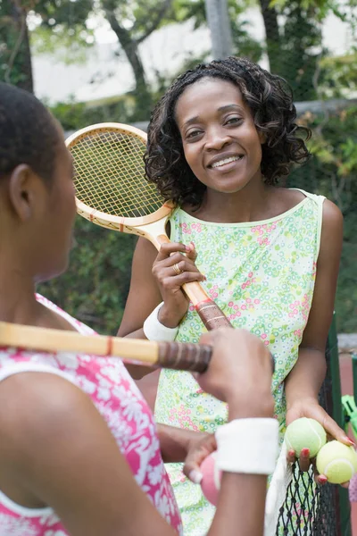 Retrato Una Joven Jugando Tenis — Foto de Stock