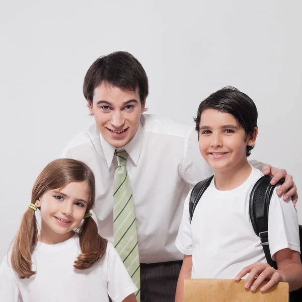 Portrait Group Happy Young Students — Stock Photo, Image