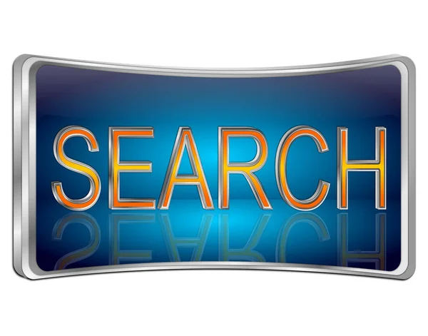 Search Button Blue Ilustrasi — Stok Foto