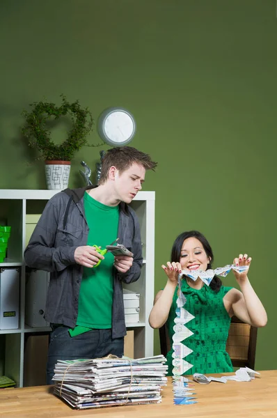 Young Couple Kitchen — Stock Photo, Image