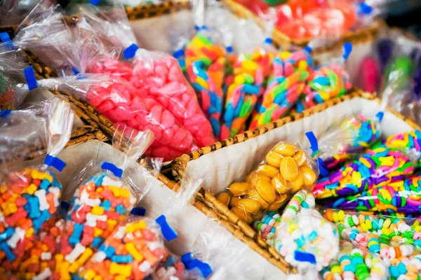 Bonbons Colorés Sur Marché — Photo