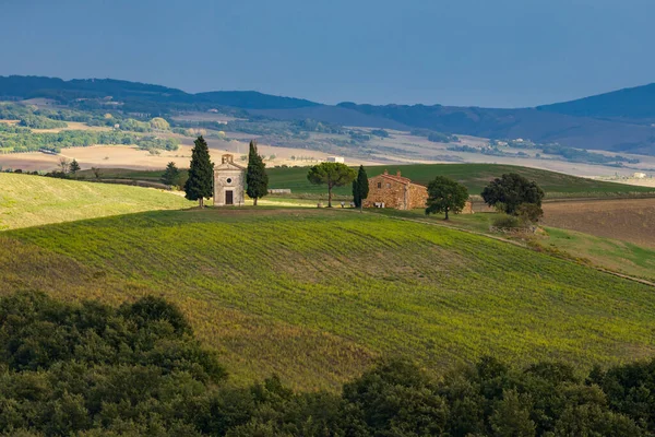 Capela Madonna Vitaleta San Quirico Orcia Toscana Itália — Fotografia de Stock