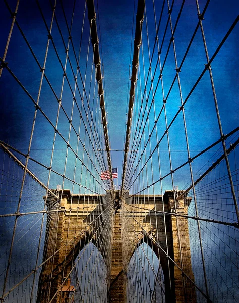 Brooklyn Bridge Nova Iorque Eua — Fotografia de Stock