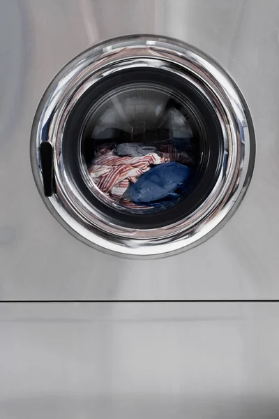 Lave Linge Dans Buanderie — Photo