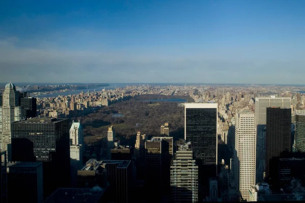 New York City Skyline Med Skyskrapor Och Byggnader — Stockfoto