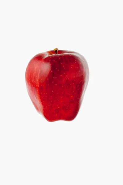 Manzana Roja Aislada Sobre Fondo Blanco — Foto de Stock