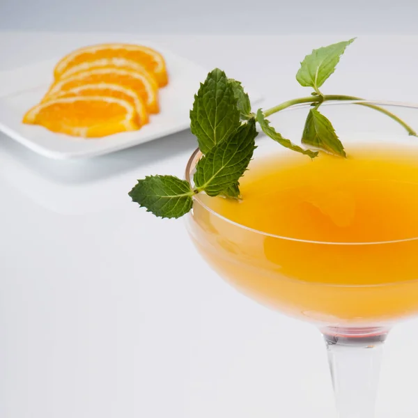 Jus Orange Frais Citron Menthe — Photo