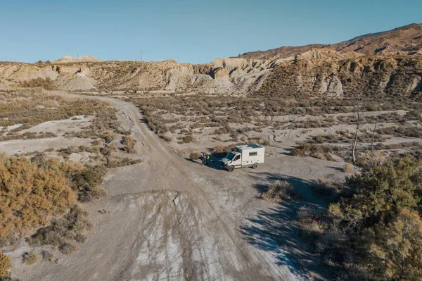 Offroad Camping Desierto Tabernas Almería España Adventure Travel Europe — Foto de Stock