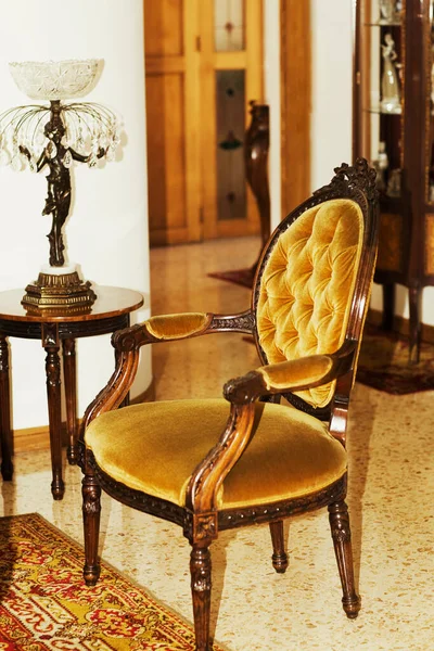 Vintage Chair Table Decoration Interior Hotel Room Royalty Free Stock Images
