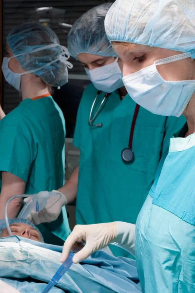 Cirurgião Enfermeiros Centro Cirúrgico — Fotografia de Stock