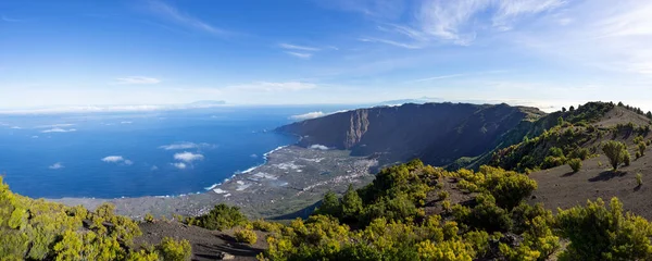 Island Hierro Canary Islands View Highest Mountain Pico Malpaso Golfo — Stock Photo, Image