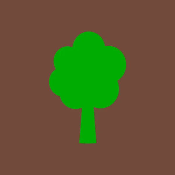 Ícone Árvore Ilustração Vetorial — Fotografia de Stock