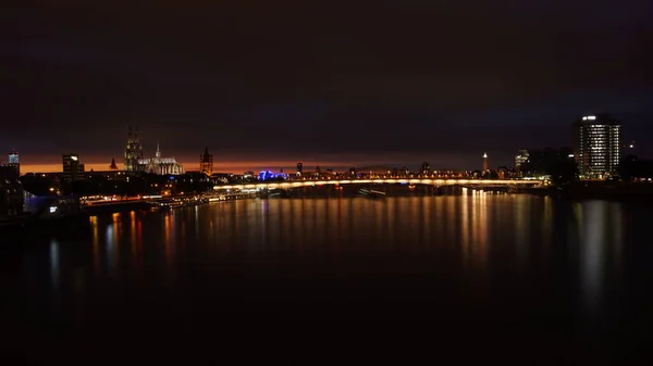 Visão Noturna Cidade Stockholm Suécia — Fotografia de Stock