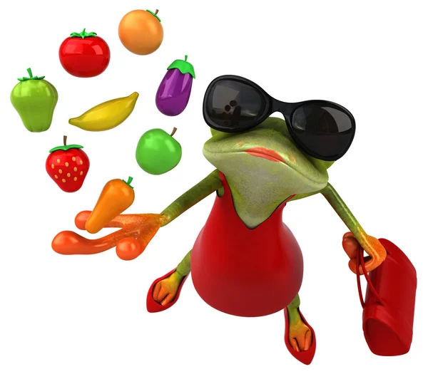 Fun Cartoon Character Vegetables — Stock Photo, Image