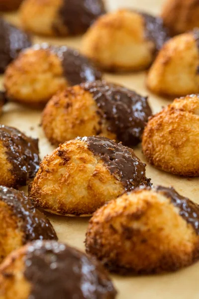 Biscoitos Caseiros Com Chocolate Açúcar — Fotografia de Stock