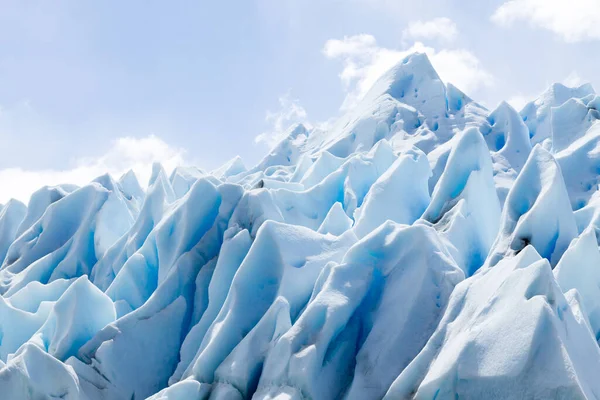 Perito Moreno Glacier Ice Formations Detail View Patagonia Argentina Stock Photo