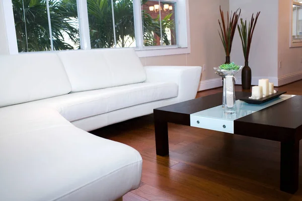 Modern Living Room Interior Sofa Table — Stock Photo, Image