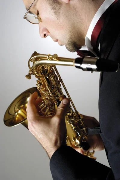 Saxofon Studiu — Stock fotografie