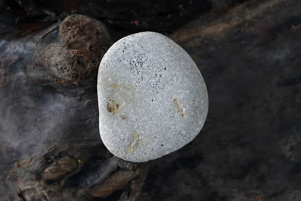 石の背景小石石岩小石白黒灰色 — ストック写真