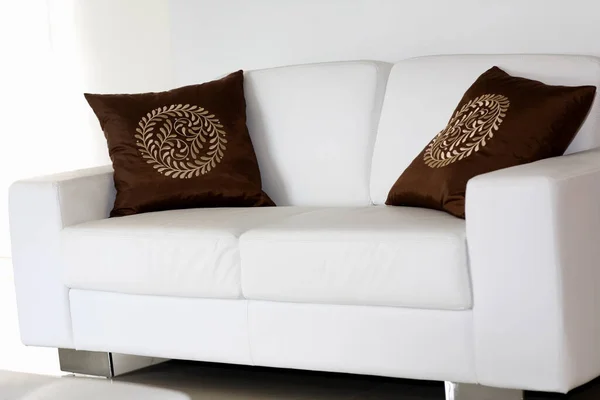 Modern Sofa White Background Royalty Free Stock Photos