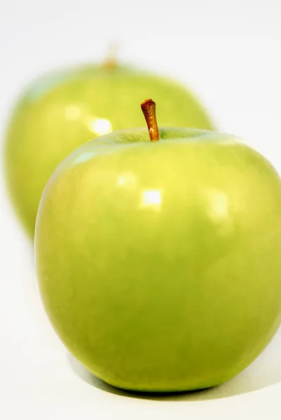 Nahaufnahme Eines Grünen Apfels — Stockfoto