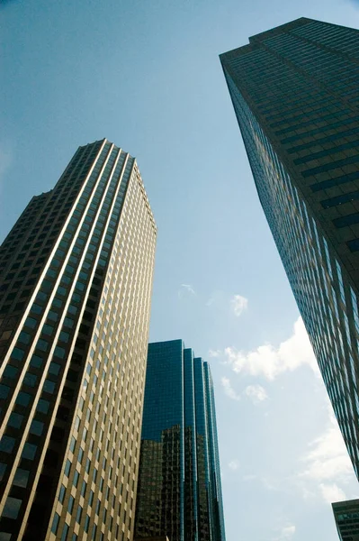 Vista Ángulo Bajo Edificios Oficinas Boston Massachusetts — Foto de Stock