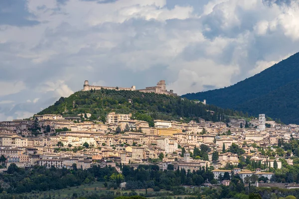 Vista Panorámica Del Casco Antiguo Asís Provincia Perugia Región Umbría —  Fotos de Stock