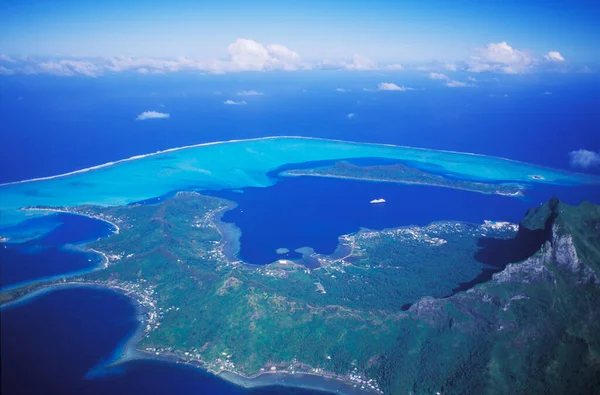 Вид Повітря Острів Моря Карибському Басейні — стокове фото