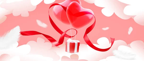 Valentines Day Background Love Valentine Day Concept Illustration — Stock Photo, Image