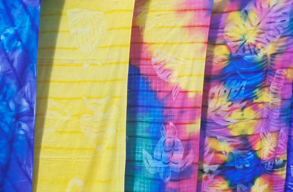 Красочный Фон Текстуры Ткани — стоковое фото