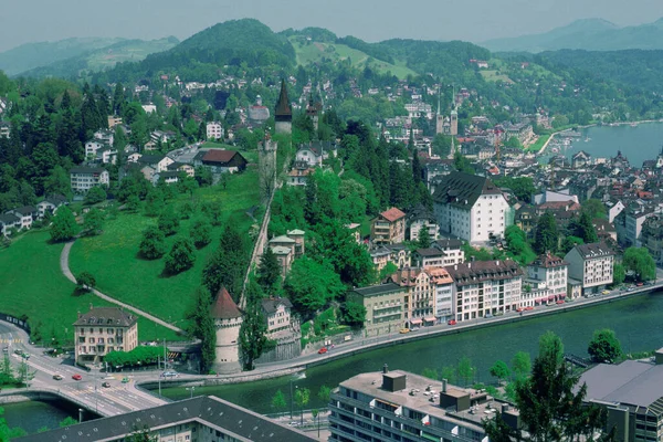 Luftaufnahme Der Stadt Der Hauptstadt Des Bevölkerungsreichsten Bundesstaates — Stockfoto