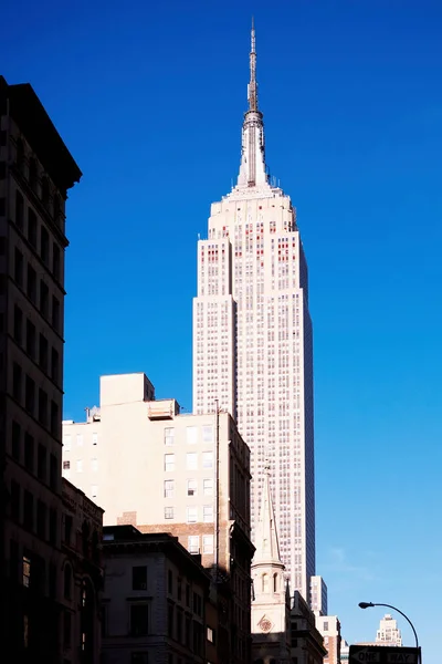 New York City Skyline Mit Wolkenkratzern Und Gebäuden — Stockfoto