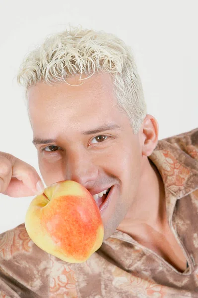 Portret Van Een Man Met Een Baard Van Een Gezonde — Stockfoto