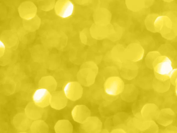 Amarelo Iluminante Cor Moda Ano 2021 Fundo Espumante Com Bokeh — Fotografia de Stock