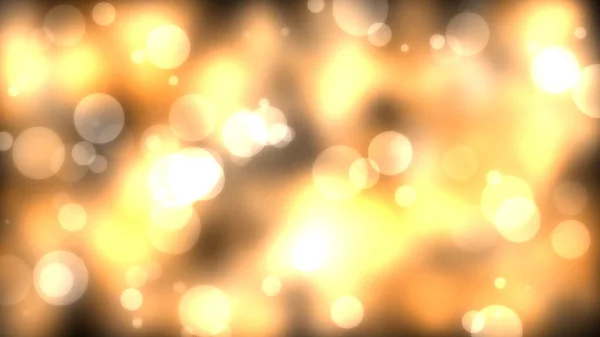 Abstrato Dourado Brilhando Luzes Bokeh Fundo Quadro Completo — Fotografia de Stock