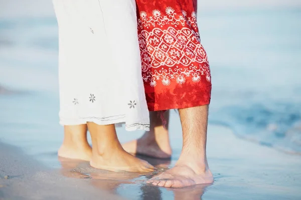 Casal Apaixonado Praia — Fotografia de Stock