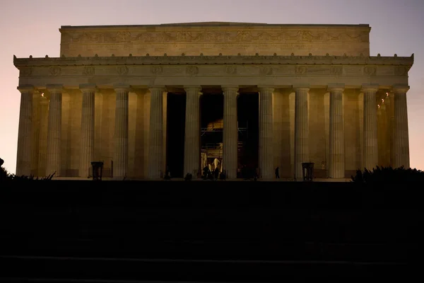 Фасад Мемориального Здания Мемориал Линкольна Вашингтон Сша — стоковое фото