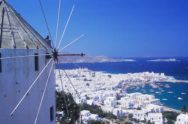 Utsikt Över Staden Santorini Grekland — Stockfoto