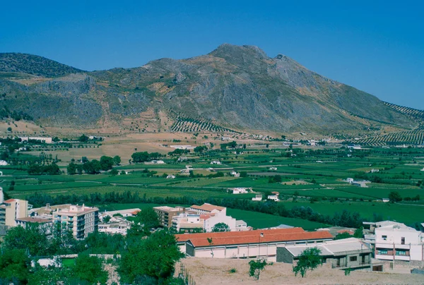 Vue Angle Élevé Maisons Sur Paysage Andalousie Espagne — Photo