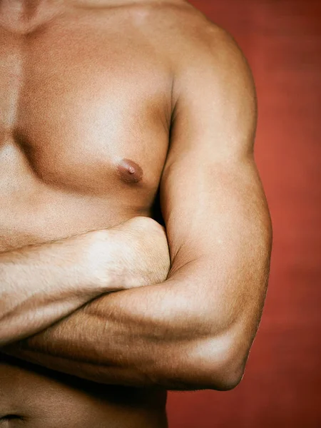 Hombre Musculoso Con Torso Desnudo — Foto de Stock