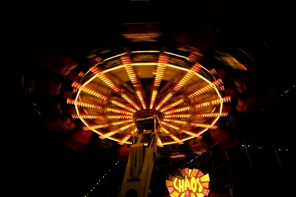 Ride Amusement Park Night San Diego California Usa — Stock Photo, Image