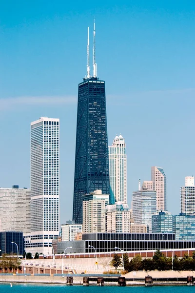 Skyscrapers City Lake Chicago Illinois Usa — Foto de Stock