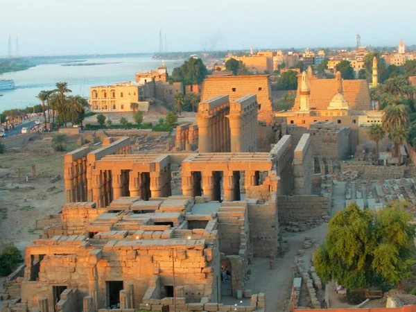 Вид Город Высоким Углом Луксор Египет — стоковое фото
