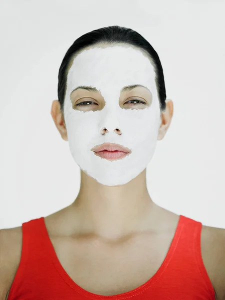 Πορτρέτο Μιας Γυναίκας Μάσκα — Φωτογραφία Αρχείου