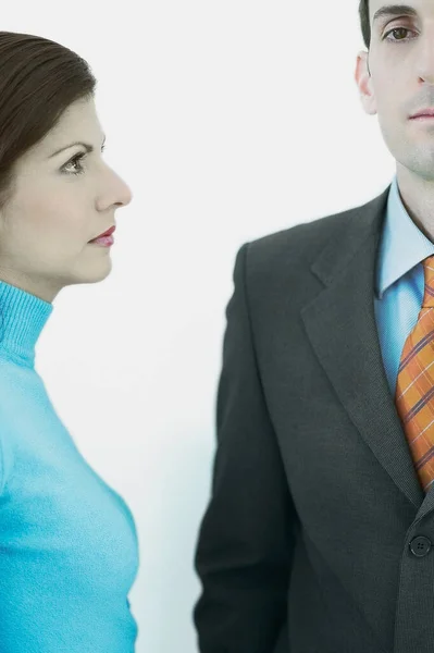 Portrait Young Business Woman Her Colleague — Stock Photo, Image