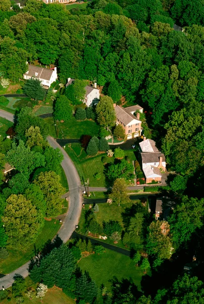 Воздушный Вид Жилые Дома Округа Монтгомери Штат Мэриленд — стоковое фото