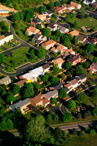 Vistas Aéreas Montgomery County Habitação Desenvolver Maryland — Fotografia de Stock