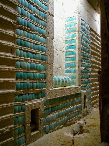 Cierre Muro Piedra Saqqara Egipto —  Fotos de Stock