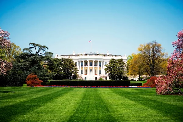 Tiefansicht Des Weißen Hauses Washington Usa — Stockfoto