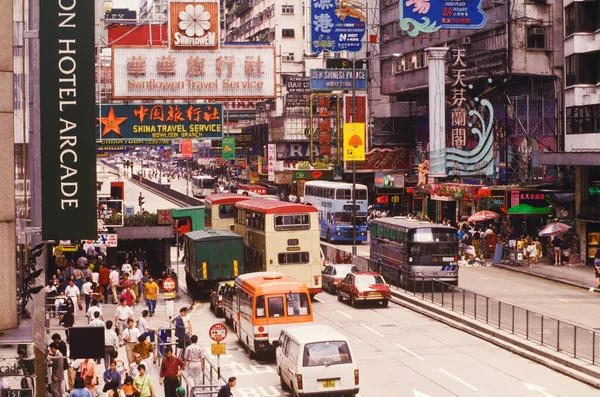 Traffic Moving Road Hong Kong China — Stock Photo, Image